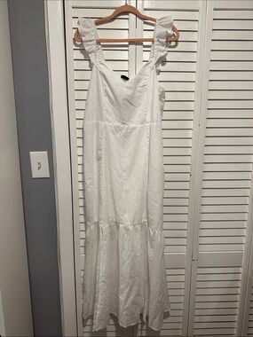 cotton floral maxi dress Blue and White floral Cotton Block Print Duster/Maxi Dress L/XL / Other